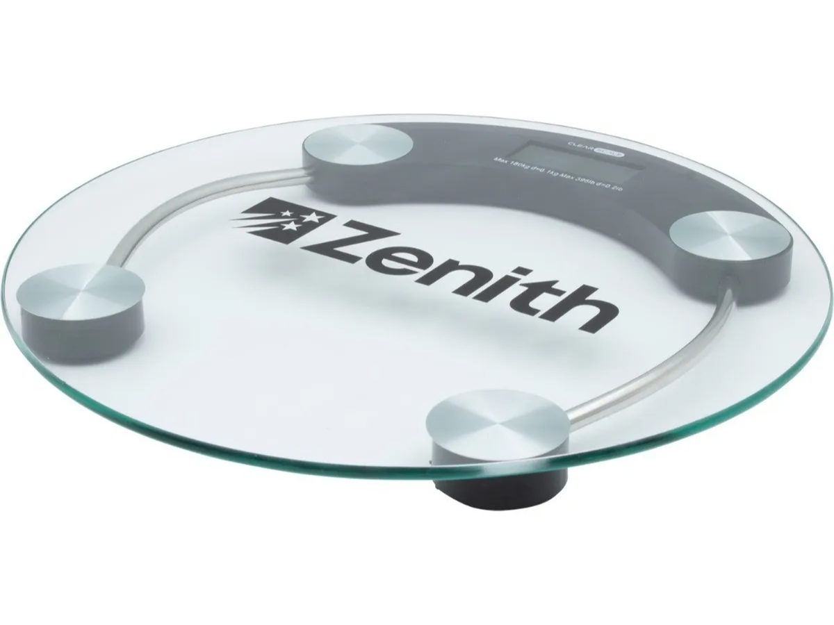 Balanza Digital De Pie Piso Clear Scale Zenith 180kg Vidrio Color Gris (16 cuotas semanales)