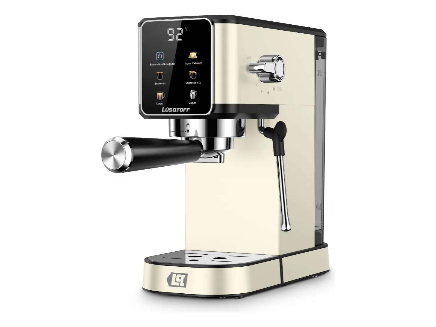 Cafetera Express Capsulas Lusqtoff  20bar Espumador Blanco