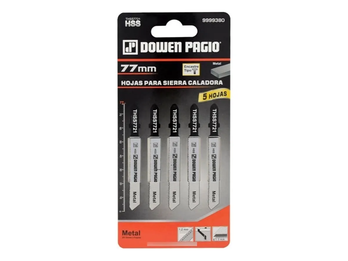Hoja De Sierra Para Metal 21 D X 5u Dowen Pagio