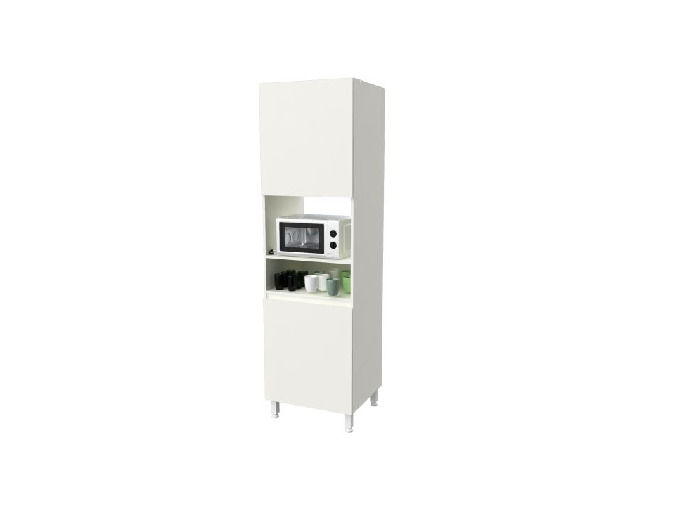 Organizador Despensero Multiuso Blanco Cód. DLX34BL - 2 Puertas Con Estantes Internos
