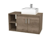 Vanitory Colgante De Baño Cód. DZE03RNG - 2 Puertas Con Estante Interno Mueble Aéreo Moderno