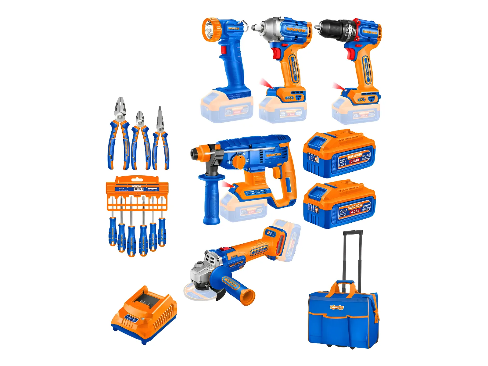 Combo 5 Herramientas Inalambricas Alicates Destornilladores (32 cuotas semanales)