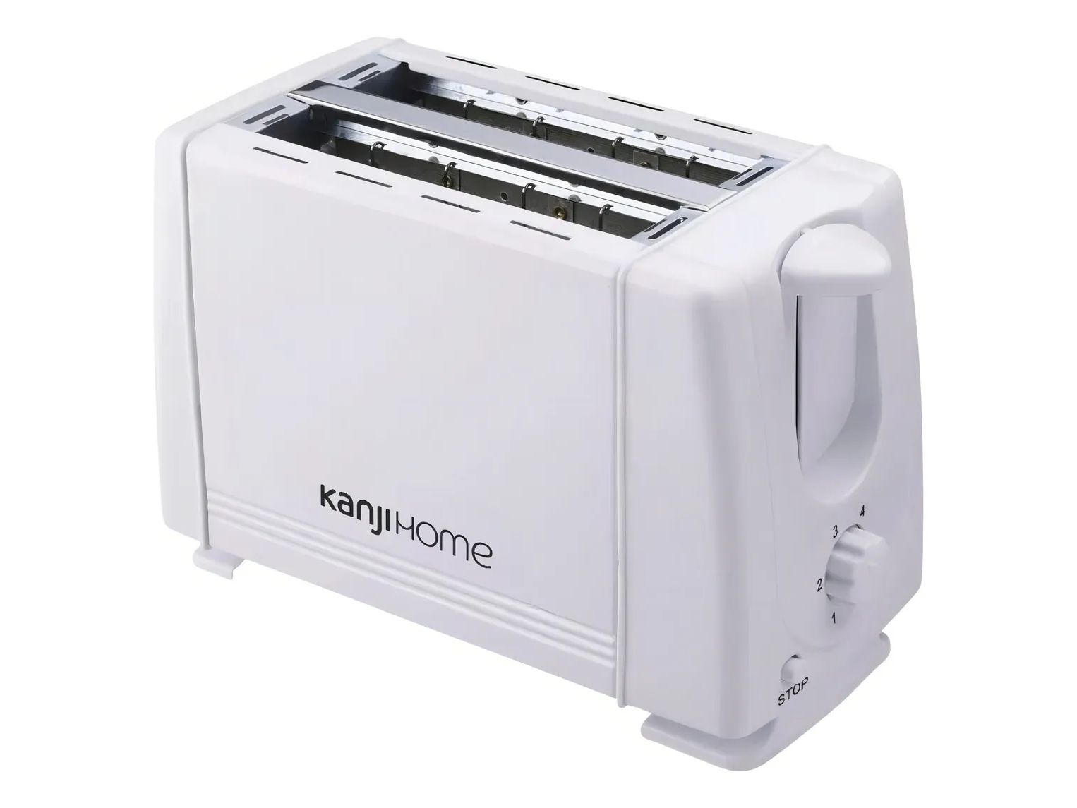 Tostadora Kanji  Blanca 2 Rebanadas 6 Niveles Color Blanco (16 cuotas semanales)