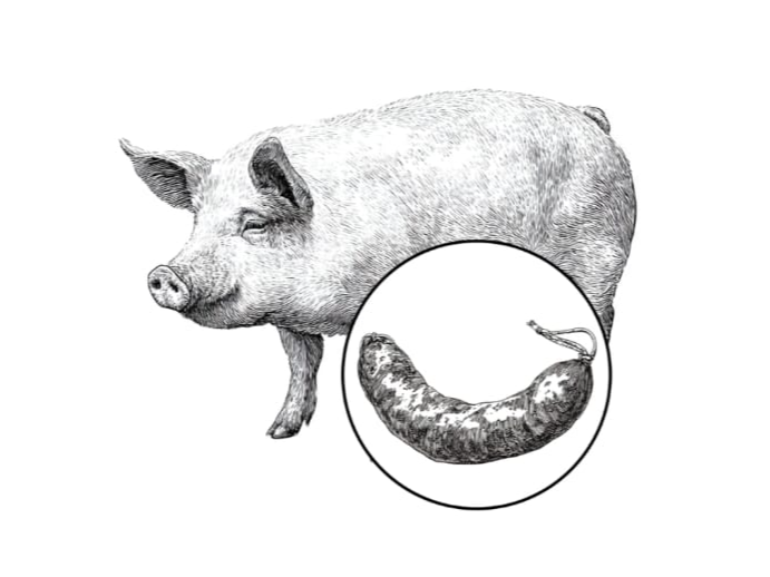 Chorizos de Cerdo x 4 u. (700g aprox)
