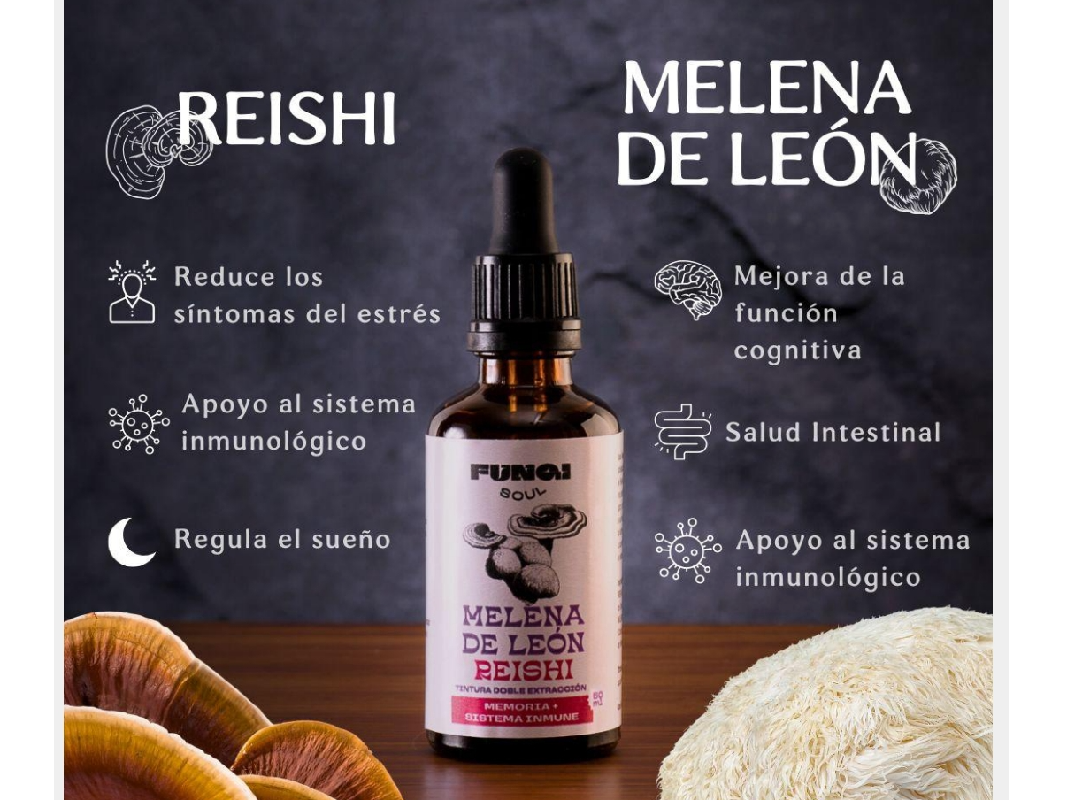 TM al 30% Melena de León + Reishi "Kaiken" 50ml