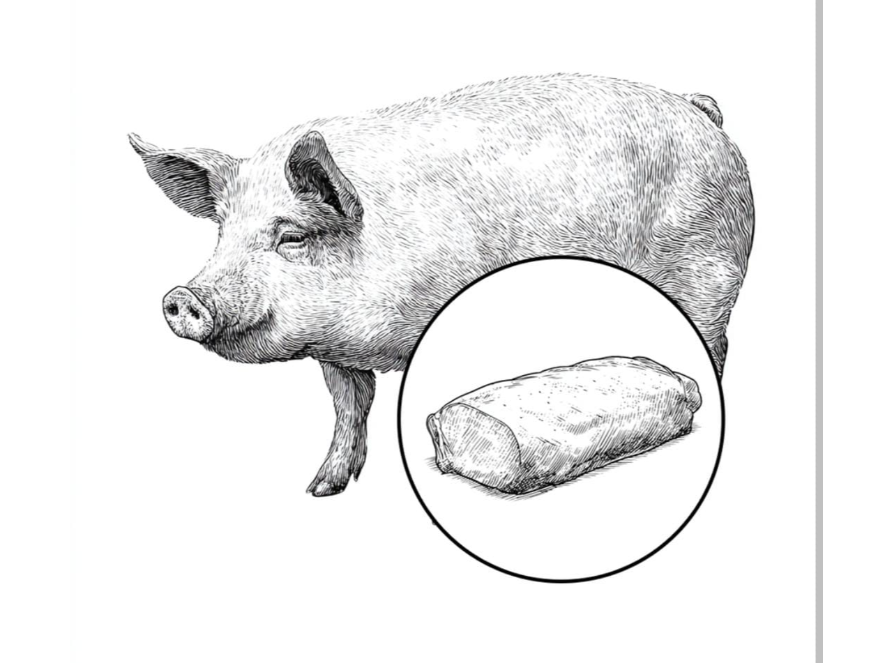 Carré de Cerdo Magro Porcionado 700g