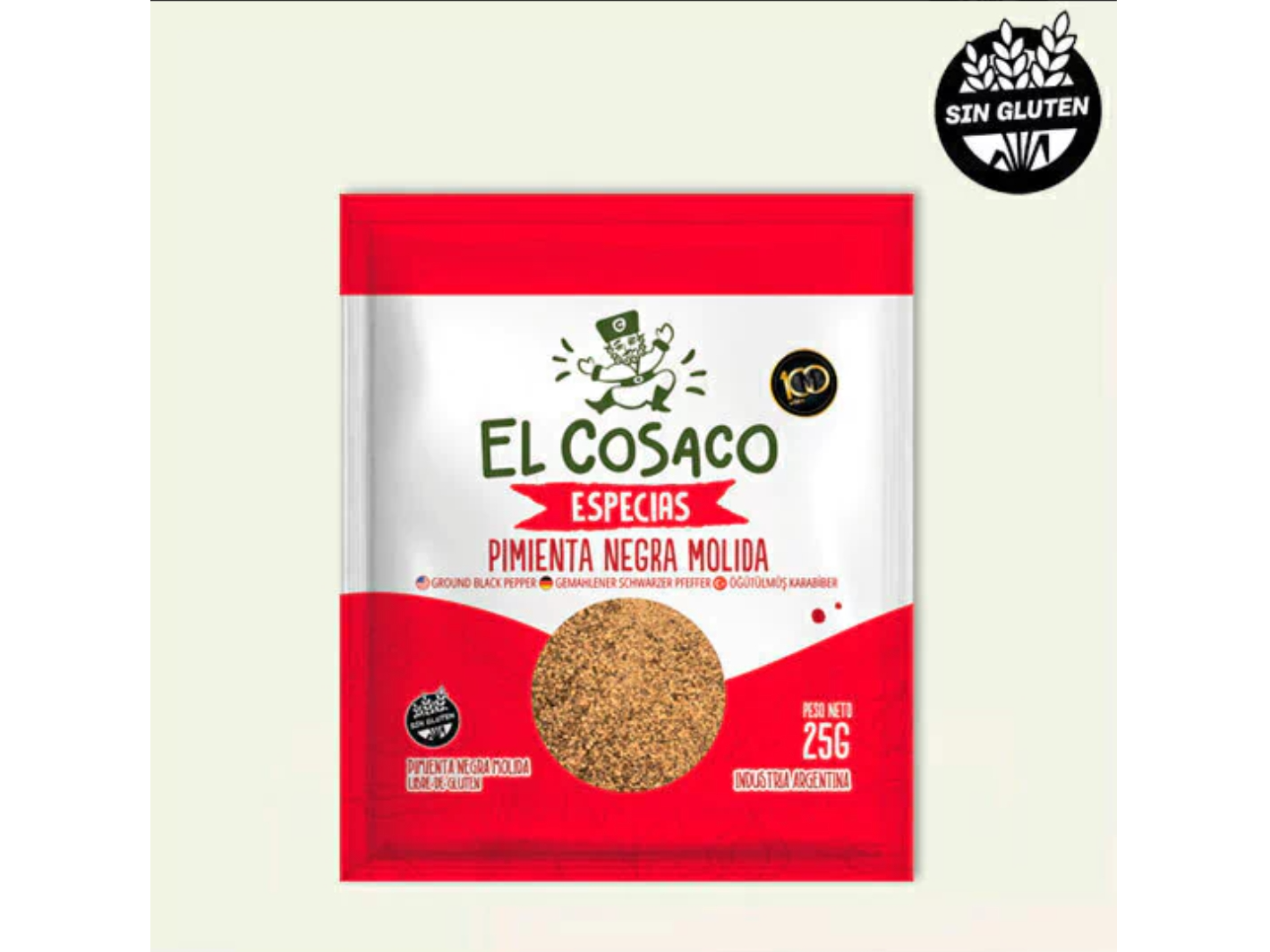 Pimienta Negra Molida "El Cosaco" 25g
