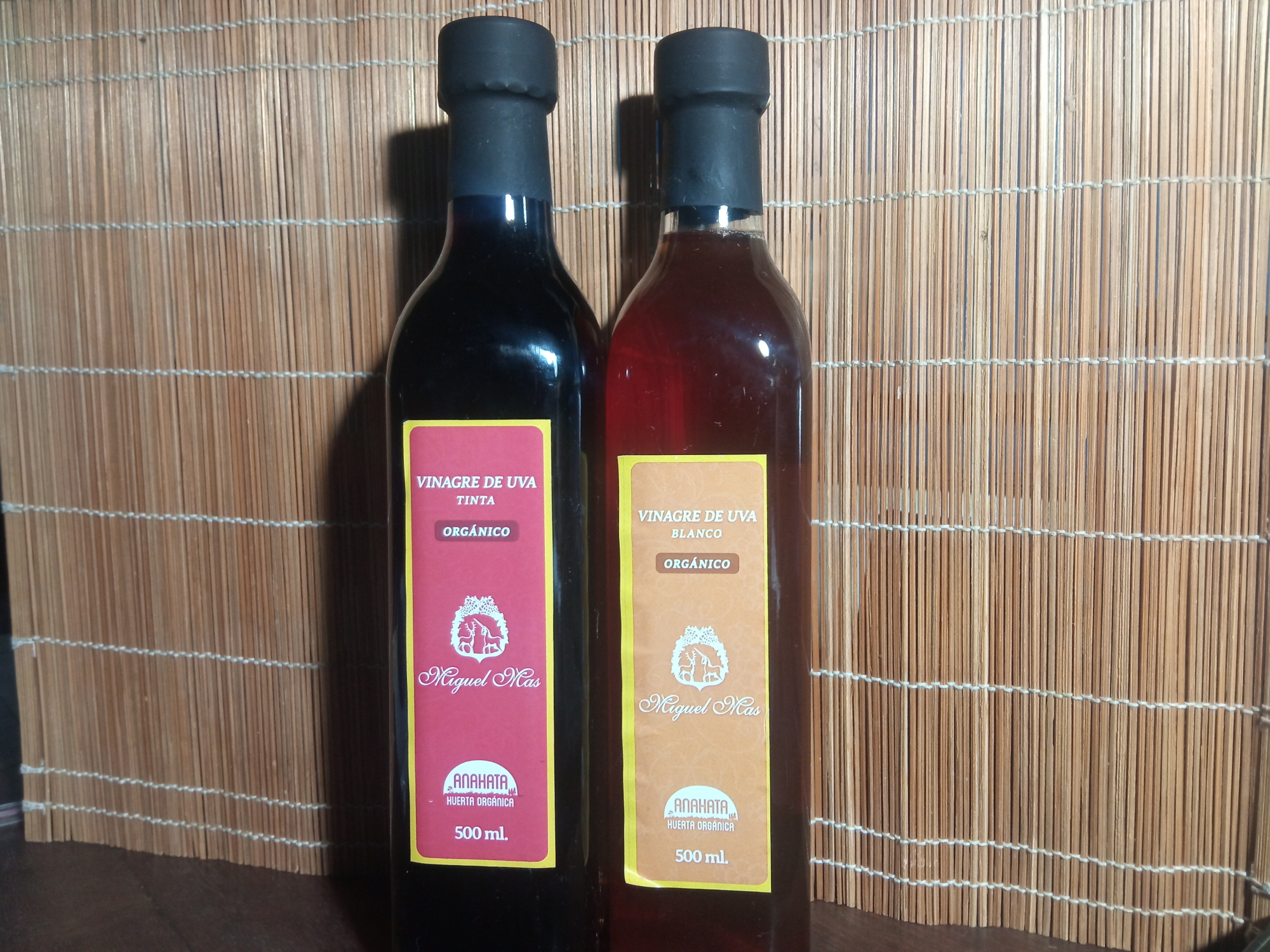 Vinagres de Uvas "Anahata" 500cc