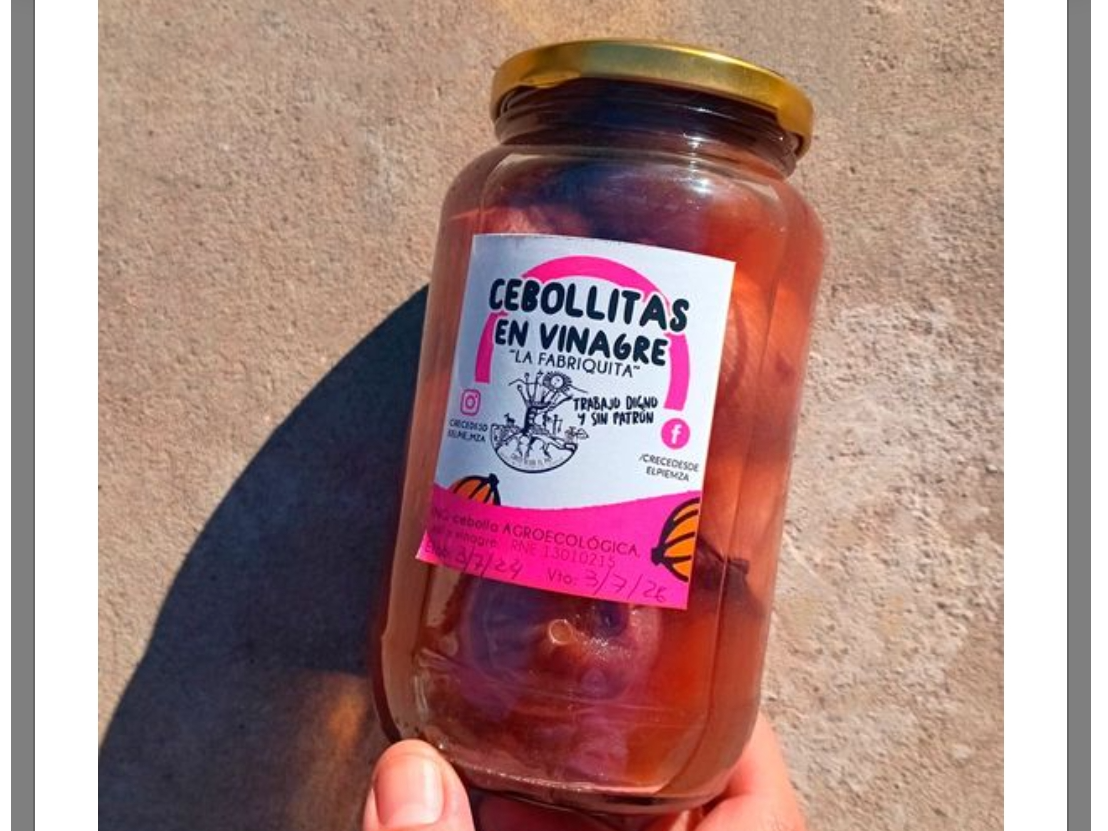 Cebollitas en Vinagre "Crece desde el Pie" 800cc