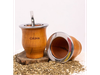 Mate Neptuno algarrobo y acero inoxidable