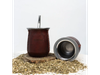 Mate Ceres de acero inoxidable Marrón