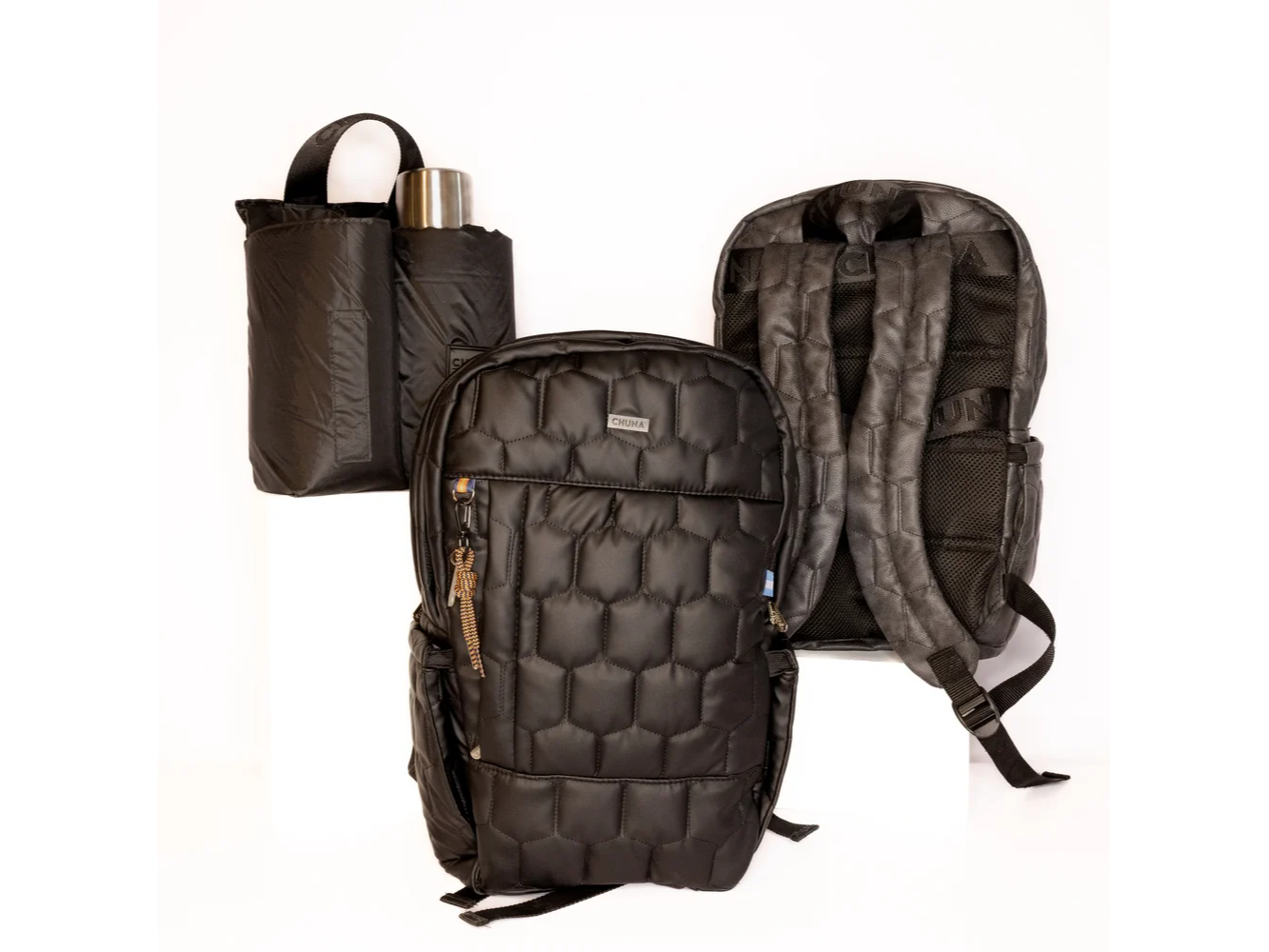Mochila con Porta Notebook y Matero Desmontable Reims "Hexágonos"