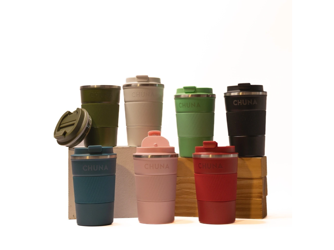 Vaso Térmico Liso Nogal
