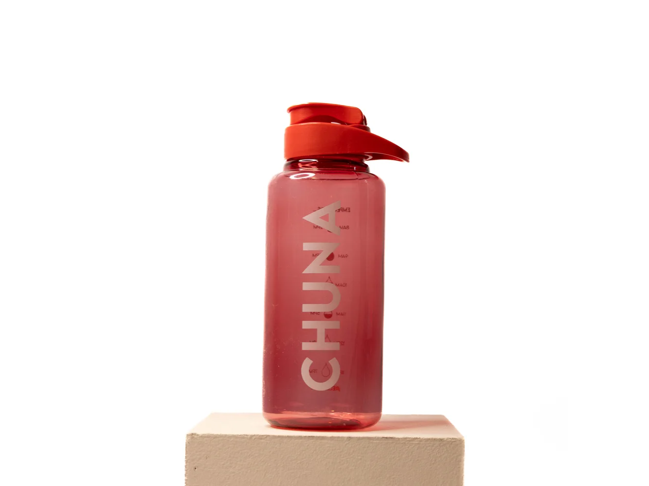 Botella de Plástico Hibiscus Rojo