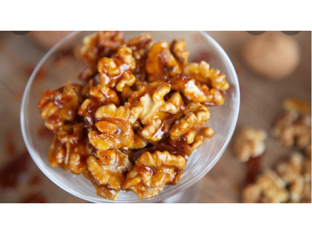 Nueces Caramelizadas con Miel orgánica