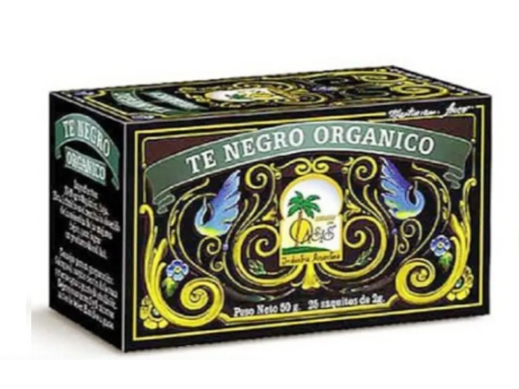 Te Negro Organico "Hierbas Del Oasis" en saquitos