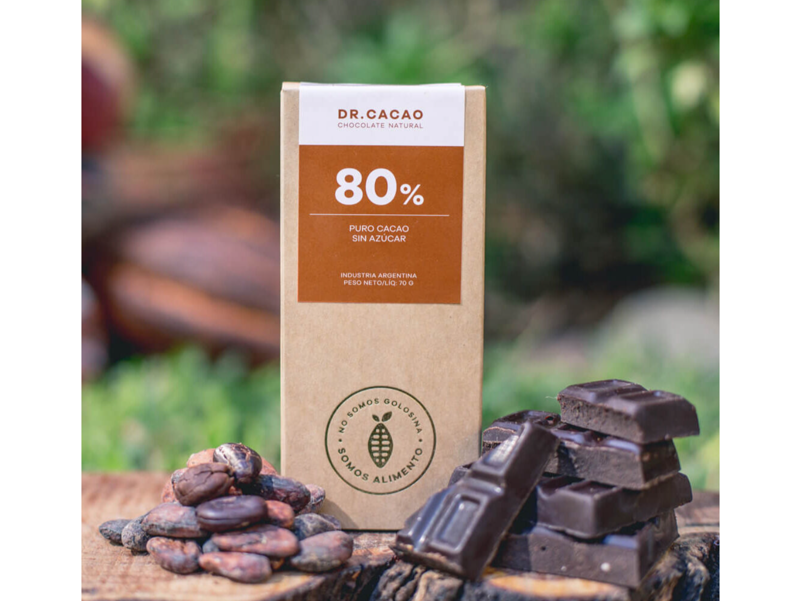 DR. Cacao _Chocolate Puro 80% Cacao Sin Azúcar