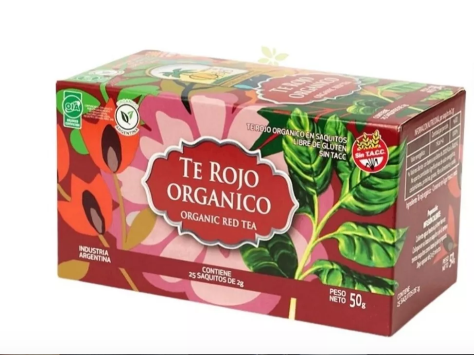 Te Rojo Organico "Hierbas Del Oasis" en saquitos