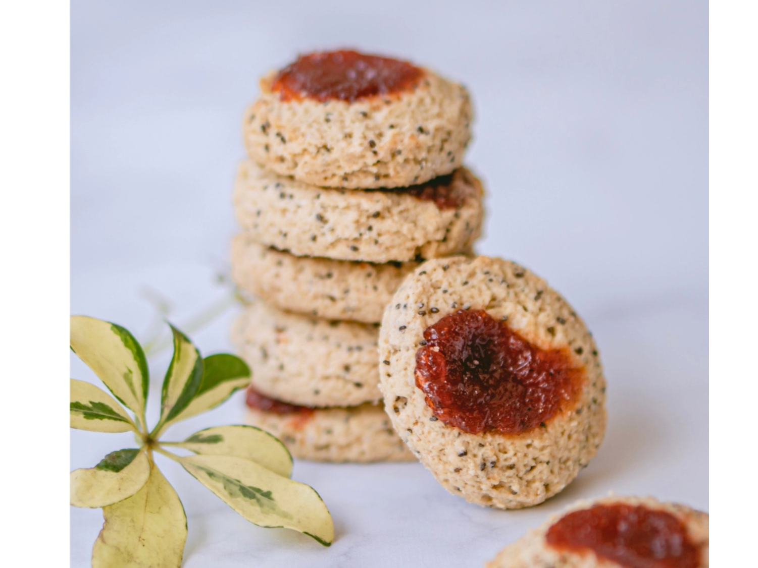 Pepas integrales con dulce de membrillo