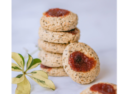 Pepas integrales con dulce de membrillo