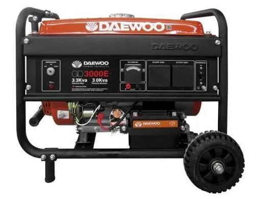GENERADOR A GASOLINA ELECTRICO DAEWOO 3.2KVA GD3000E