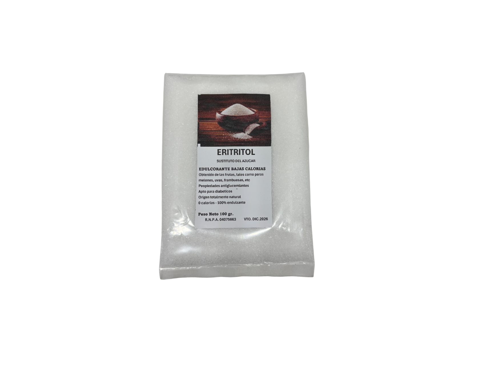 Eritritol - Edulcorante en polvo 100 gr