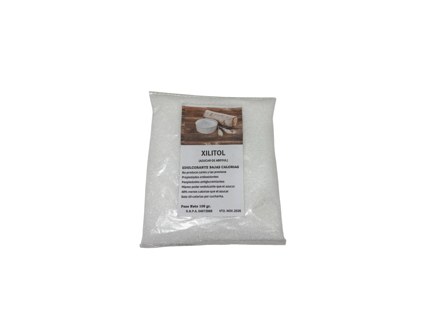 Xilitol Edulcorante en Polvo 100 gr