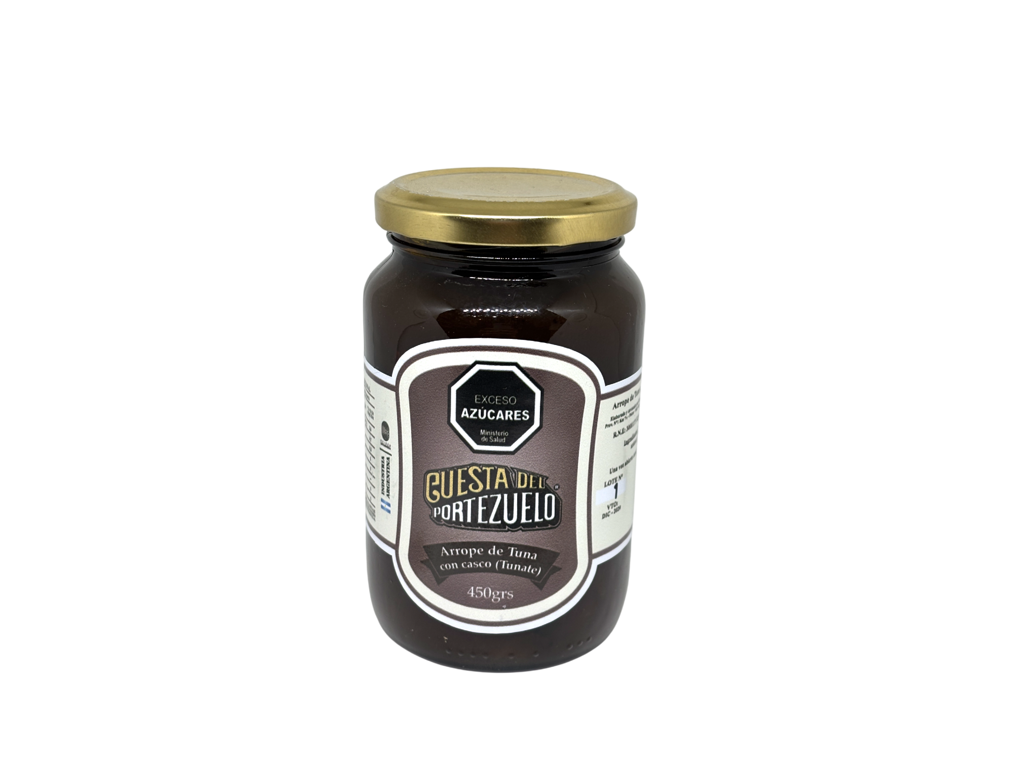 Arrope de Tuna Con Cascos x 450 gr - Cuesta del Portezuelo