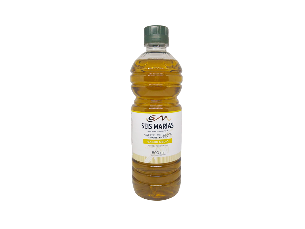 Aceite de Oliva Seis Marias Pet 500 cc Intenso - Seis Marias