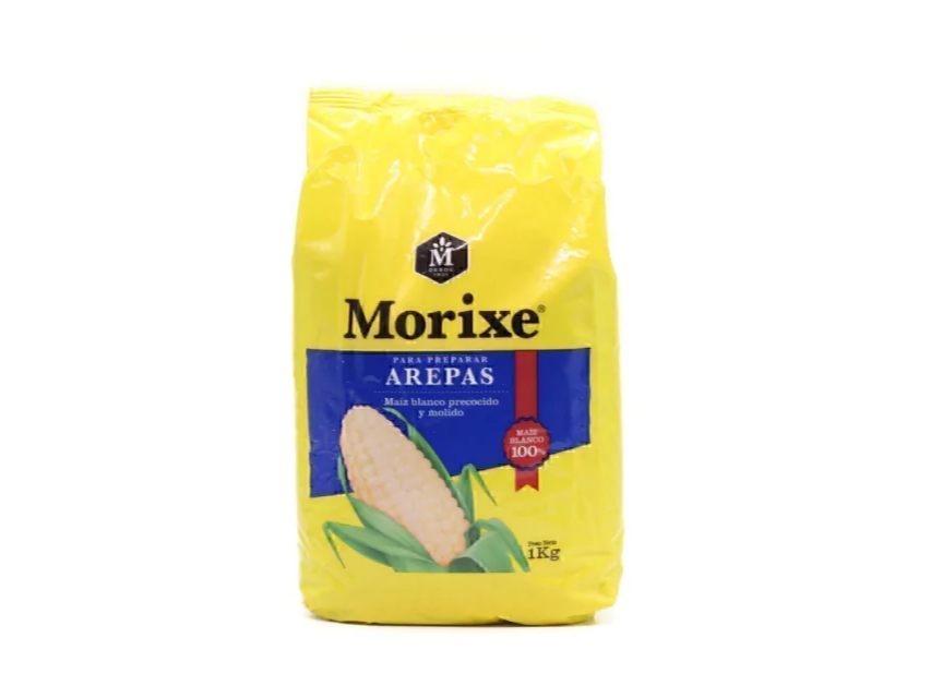 Harina de Maiz blanco para Arepas Morixe