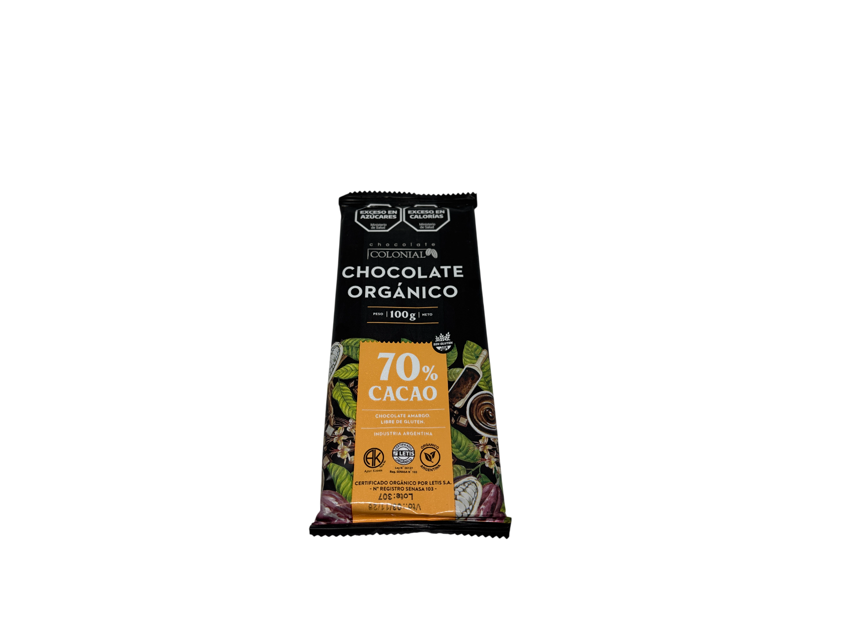 Chocolate Al 70% Cacao Organico - Colonial