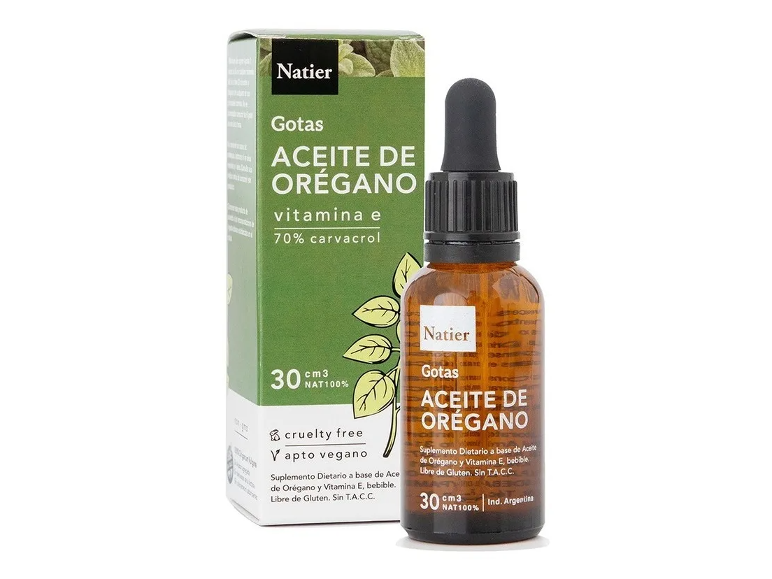 Aceite de Oregano Con Vitamina E 30 cc. - Natier