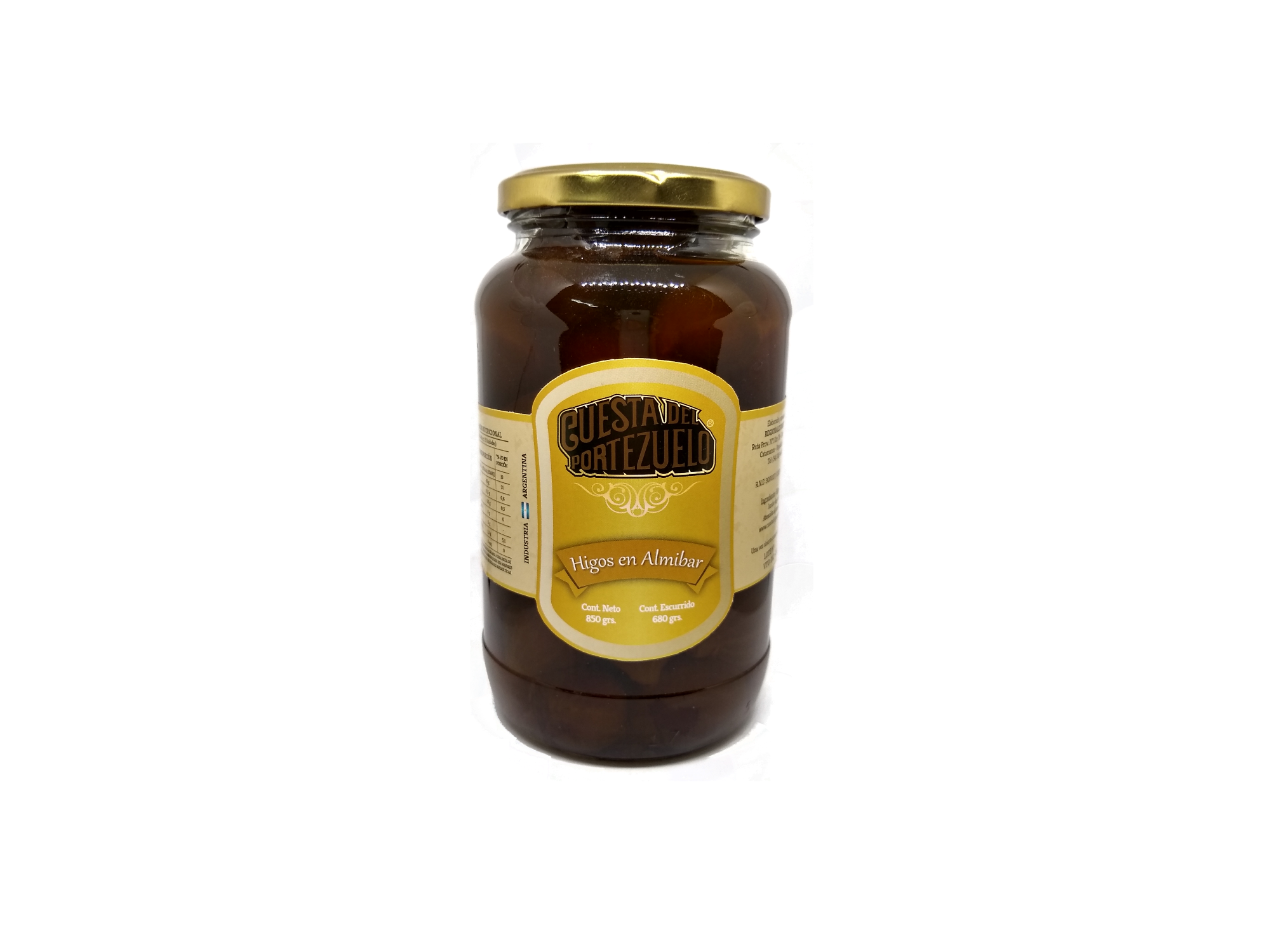 Higos En Almibar x 850gr - Cuesta del Portezuelo