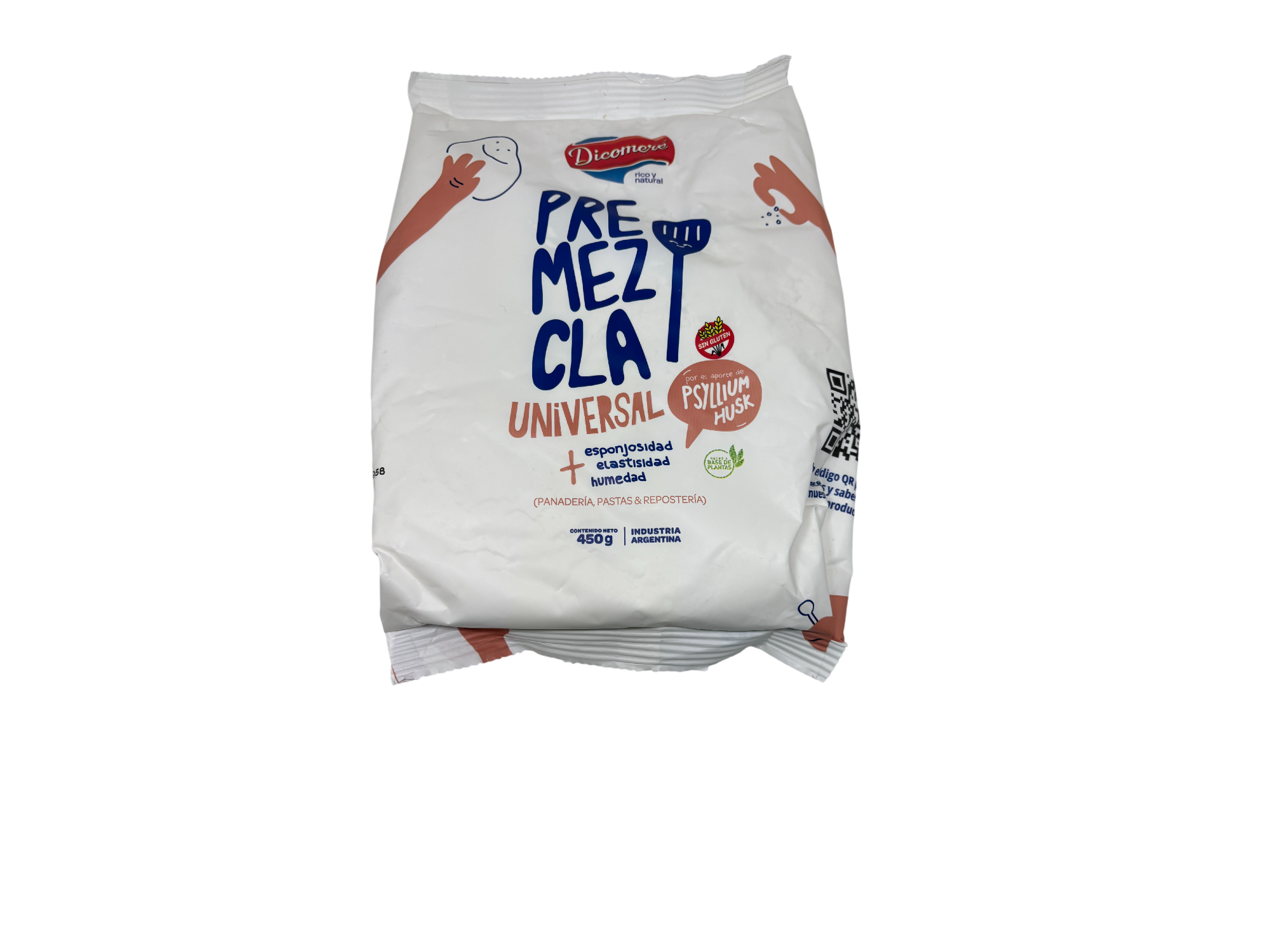 Premezcla Universal c/Psyllium Sin Gluten - Dicomere 450 Gr