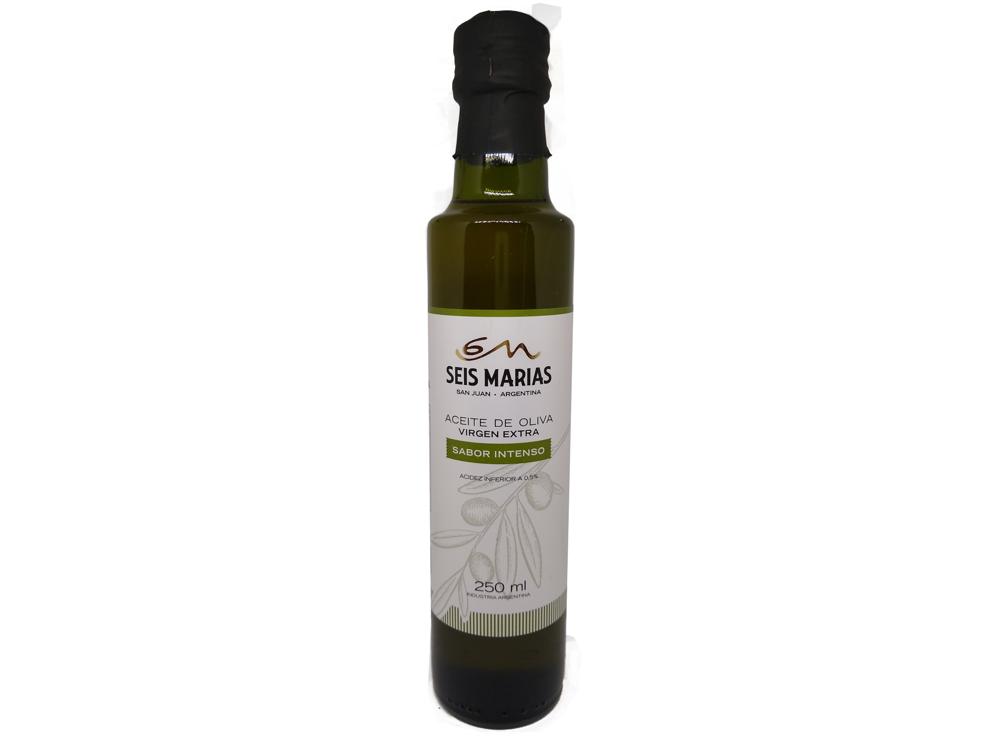 Aceite de Oliva Seis Marias Vidrio 250 cc Medio E Intenso - Seis Marias