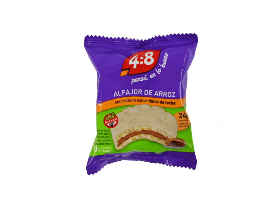 Alfajor De Arroz 4:8 Blanco