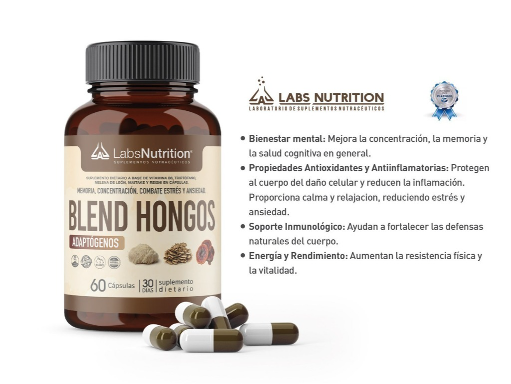 Blend Hongos Adaptogenos - Anti Estres