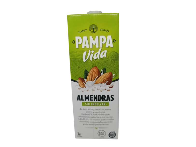 Leche de Almendras (Sin Azucar - Sin edulzar) 1 Lt - Pampa Vida