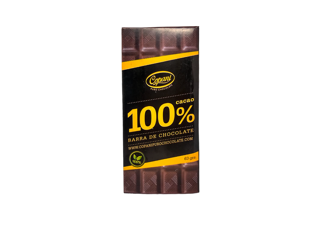 Chocolate 100% Cacao c/Stevia 63gr - Copani