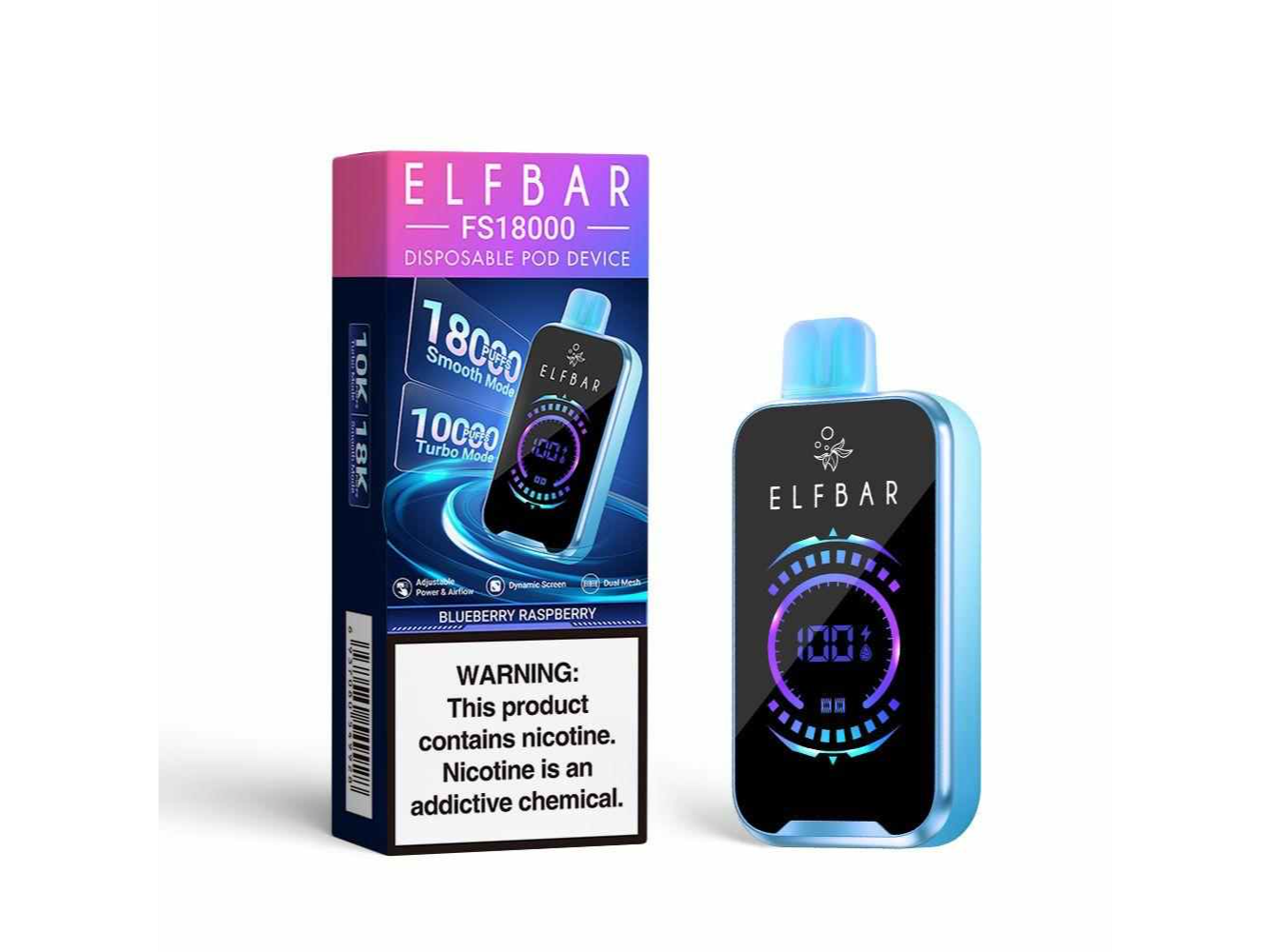 Elf bar fs18000 puffs blueberry rasberry