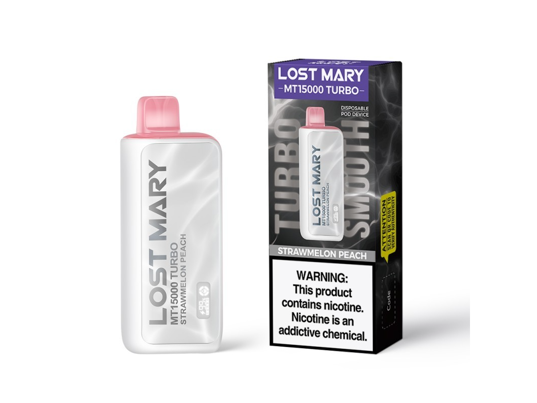 Lost mary 15k puffs strawmelon peach