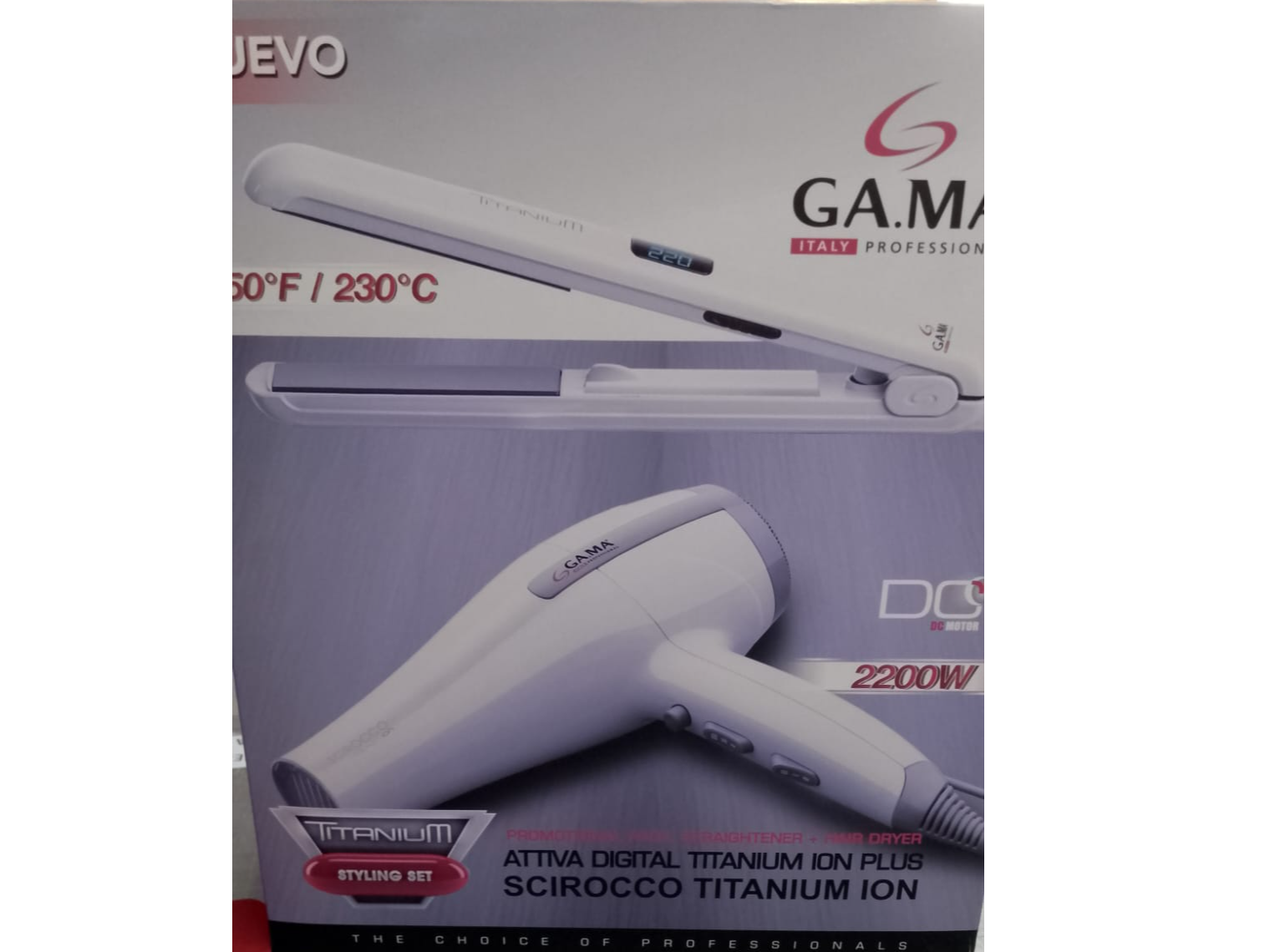 Secador + Planchita GAMA