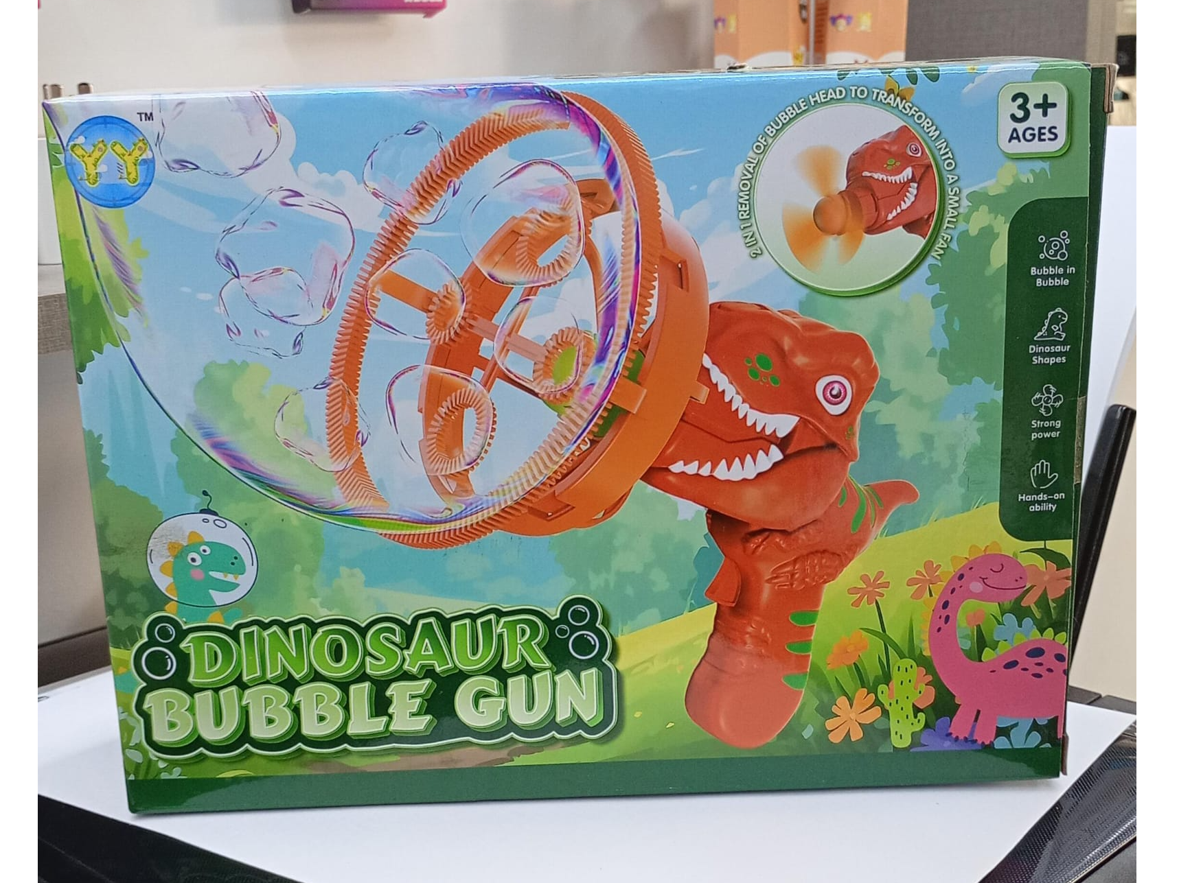 DINOSAURIO BUBBLE GUN