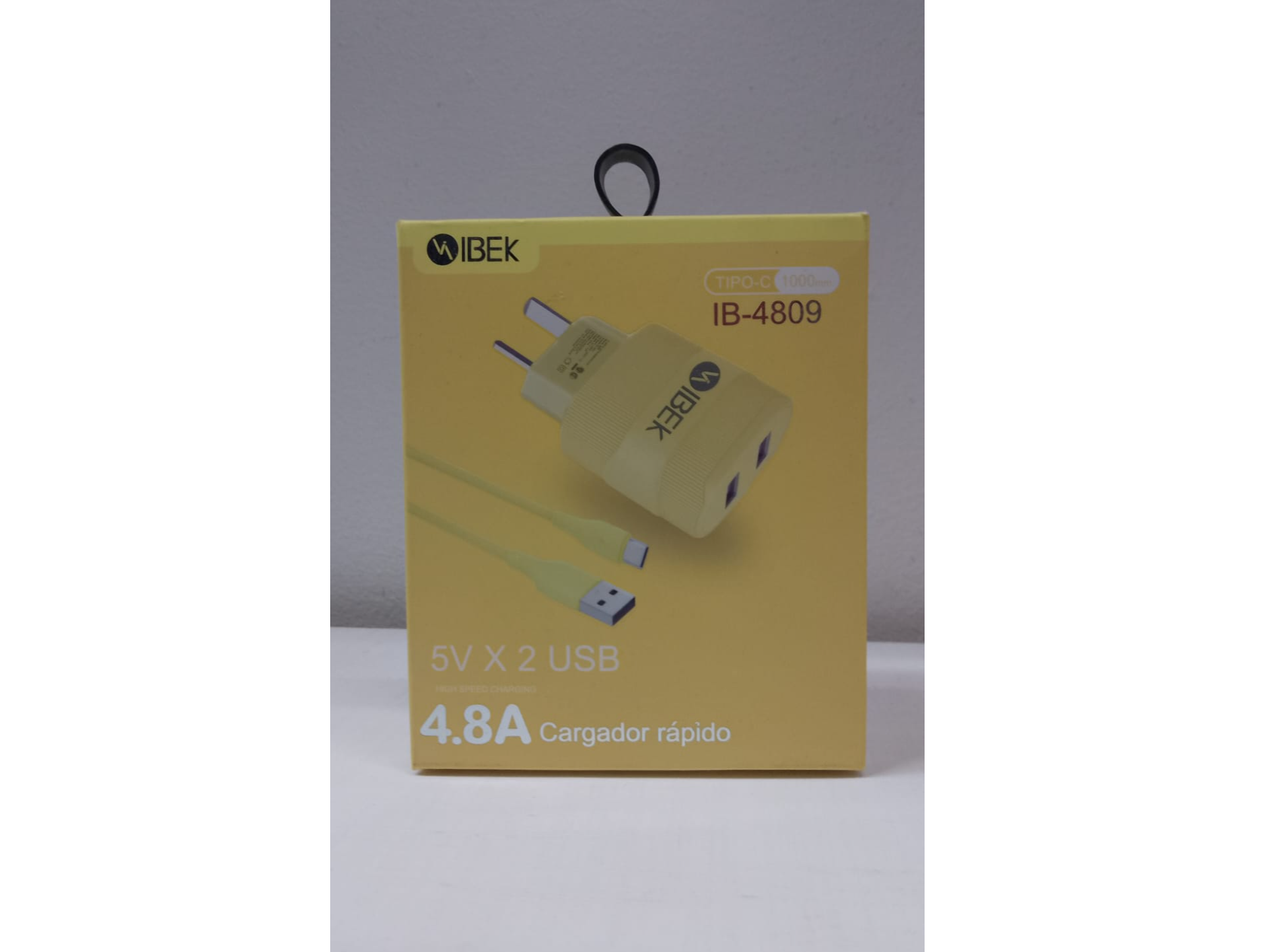 Cargador IBEK - 4.8A CARGADOR RAPIDO - TIPO C - IB-4809