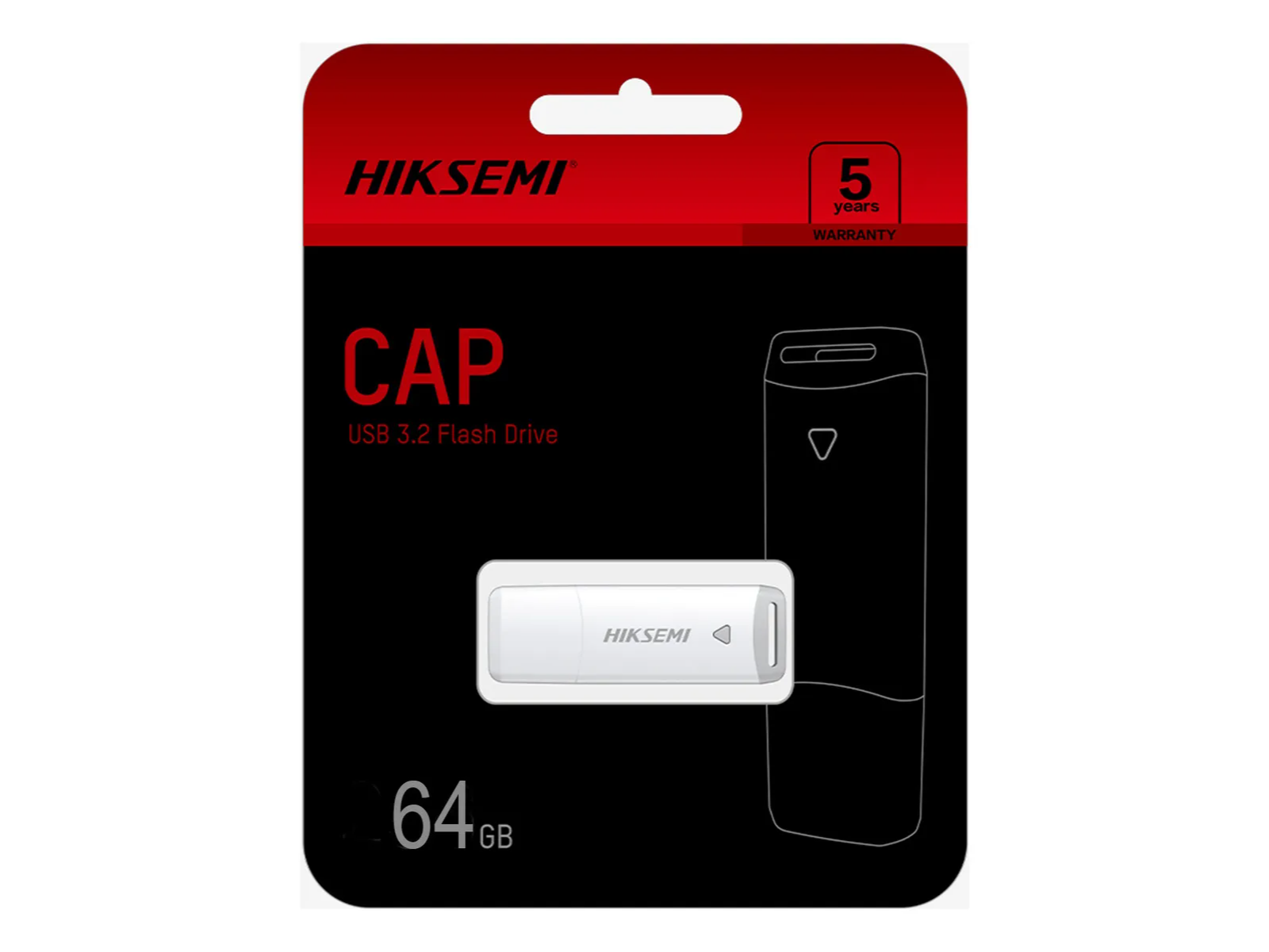 Pendrive HIKSEMI - CAP- 64GB - USB 2.0
