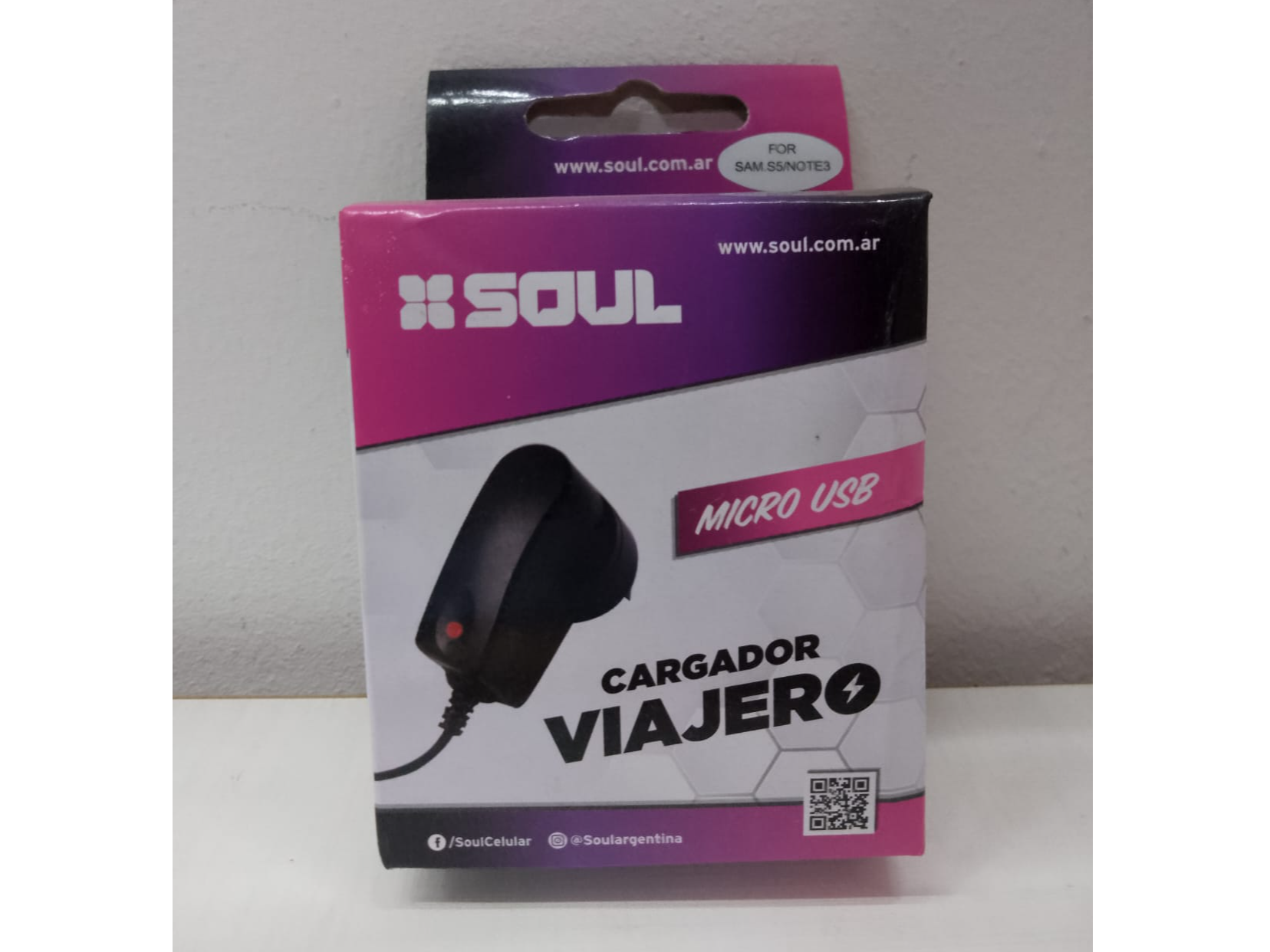 Cargador SOUL - VIAJERO - MICRO USB