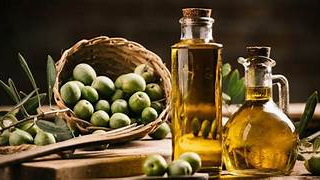 Aceite de oliva y aceitunas