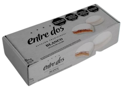 Estuche x6u. Alfajor Entre Dos Blanco x45g.