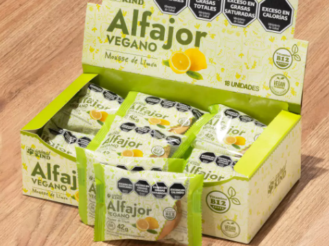 Alfajor vegano Limón x 18u.