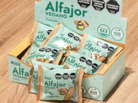 Alfajor vegano Pistacho x 18u.